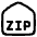 Zip Code Address Icon from Plump Line Set