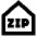Zip Code Address Icon from Sharp Remix Set