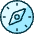 Compass 1 Icon from Ultimate Duotone - Free Set