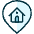 Style Three Pin Home Icon from Ultimate Duotone - Free Set