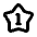 1 Star Icon from Rounded Line - Material Pro Set