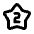 2 Star Icon from Rounded Line - Material Pro Set