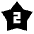 2 Star Fill Icon from Sharp Fill - Material Pro Set