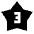 3 Star Fill Icon from Sharp Fill - Material Pro Set