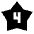 4 Star Fill Icon from Sharp Fill - Material Pro Set