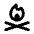 Campfire Icon from Rounded Line - Material Pro Set