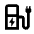 Ev Station Icon from Outlined Line - Material Pro Set