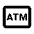 Local Atm Icon from Rounded Line - Material Pro Set
