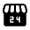 Local Convenience Store Fill Icon from Rounded Fill - Material Symbols Set