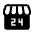 Local Convenience Store Fill Icon from Outlined Fill - Material Symbols Set