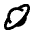 Planet Ring Icon from Sharp Line - Material Pro Set
