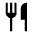 Restaurant Icon from Outlined Line - Material Symbols Set