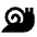 Snail Speed Slow Fill Icon from Sharp Fill - Material Pro Set
