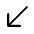 South West Icon from Rounded Line - Material Symbols Set