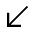 South West Icon from Sharp Line - Material Symbols Set