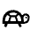 Turtle Speed Low Icon from Outlined Line - Material Pro Set