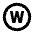West Circle Icon from Sharp Line - Material Pro Set