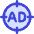 Advertising Audience Target Icon from Core Duo Set