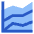 Analytics Graph Lines Icon from Sharp Flat Set