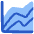 Analytics Graph Lines Icon from Plump Flat Set