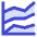 Analytics Graph Lines Icon from Sharp Duo Set