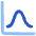 Bell Curve Chart Icon from Plump Flat Set