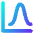Bell Curve Chart Icon from Core Gradient Set