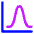 Bell Curve Chart Icon from Core Neon Set