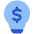 Business Idea Money Icon from Plump Flat Set