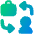 Business To Consumer Icon from Plump Gradient Set