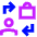 Business To Consumer Icon from Sharp Neon Set