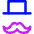 Capitalist Monopoly Icon from Core Neon Set