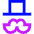 Capitalist Monopoly Icon from Sharp Neon Set