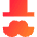 Capitalist Monopoly Icon from Sharp Gradient Set