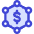 Cash Molecule Icon from Core Duo Set