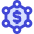 Cash Molecule Icon from Sharp Duo Set