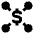 Cash Network Icon from Sharp Solid Set