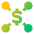 Cash Network Icon from Sharp Gradient Set
