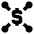 Cash Network Icon from Sharp Remix Set