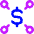Cash Network Icon from Flex Neon Set