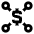 Cash Network Icon from Sharp Line Set