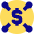 Cash Network Icon from Sharp Pop Set