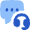 Contact Us Customer Support Icon from Flex Flat Set