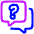 Faq Frequently Asked Questions Icon from Plump Neon Set