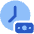 Hourly Rate Fee Cash Icon from Plump Flat Set