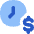 Hourly Rate Fee Dollar Sign Icon from Flex Flat Set