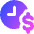Hourly Rate Fee Dollar Sign Icon from Core Gradient Set