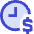 Hourly Rate Fee Dollar Sign Icon from Sharp Duo Set