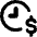 Hourly Rate Fee Dollar Sign Icon from Core Remix Set
