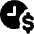 Hourly Rate Fee Dollar Sign Icon from Core Solid Set